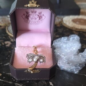 Juicy Couture Gold and Silver Rhinestone Palm Tree Charm